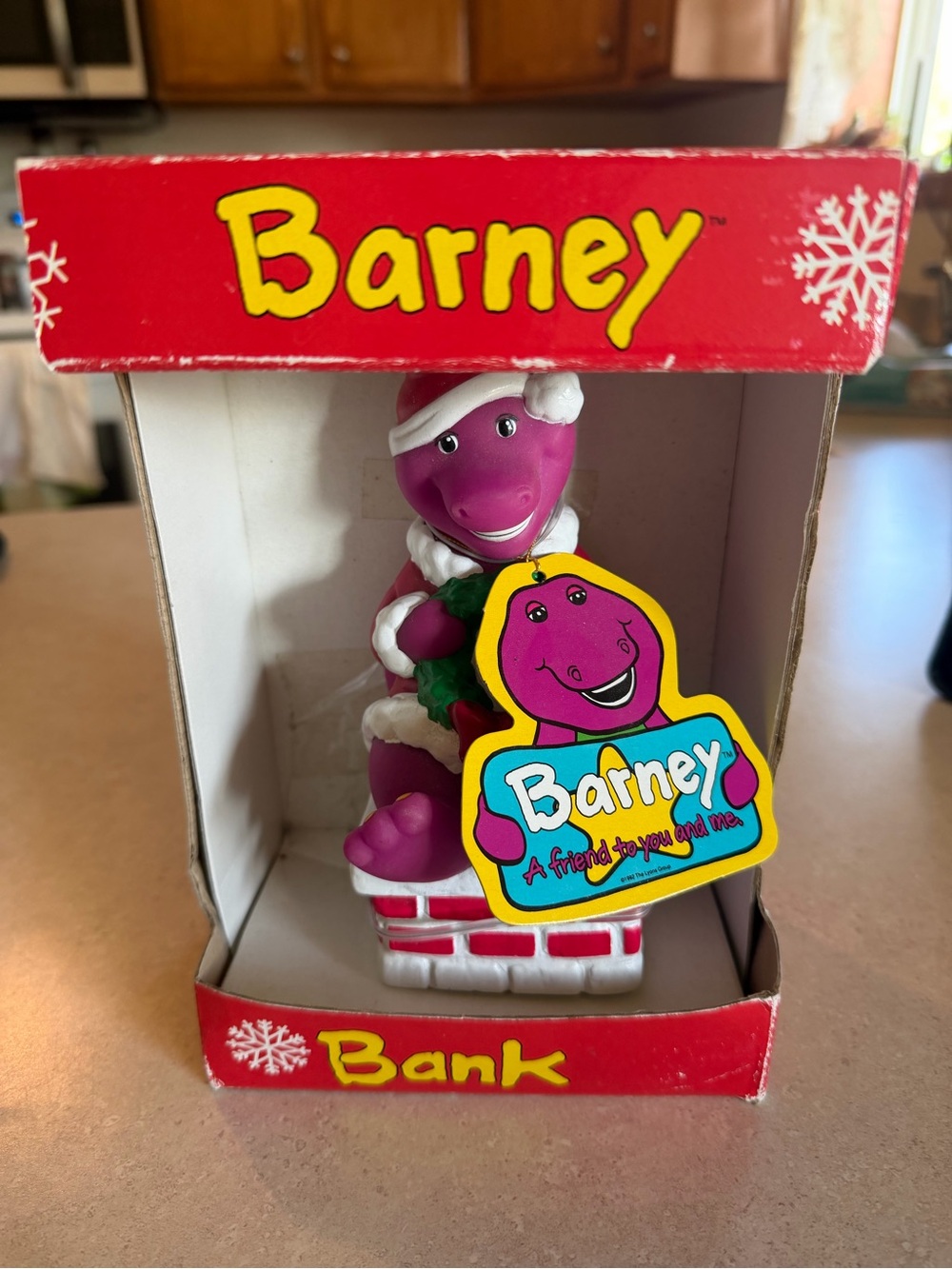 Barney Purple Holiday Bank by Barney